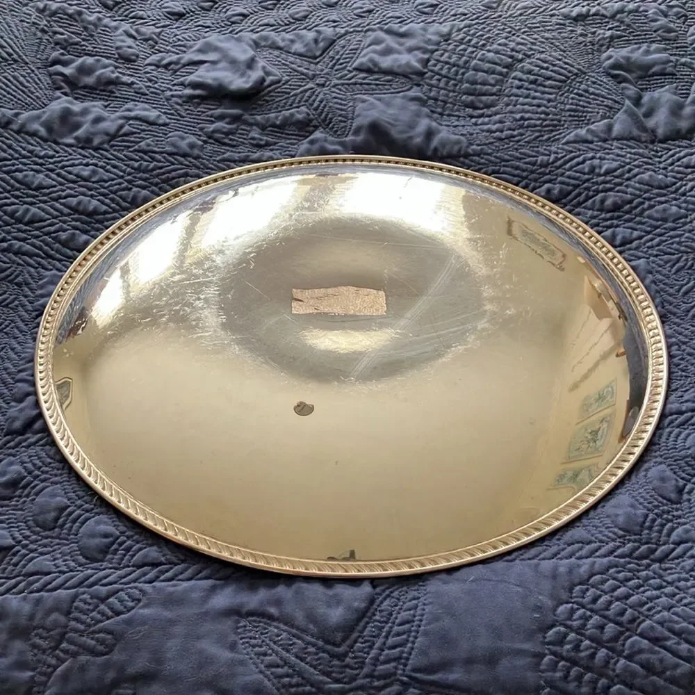 Vintage Wm A Rogers William Rogers Silver Serving Platter Tray Plate, #867
